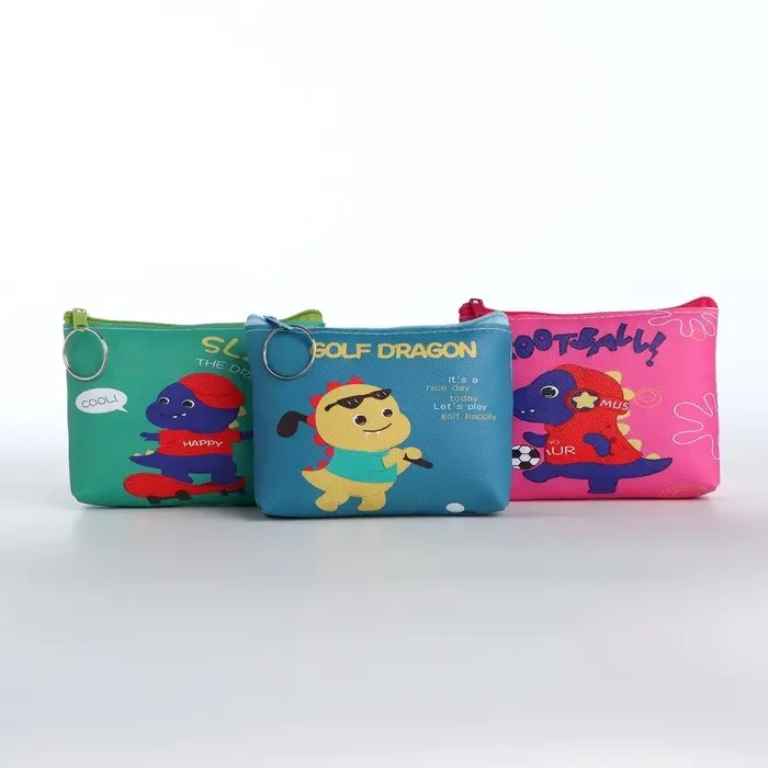 Кошелёк детский &laquo;Динозаврики&raquo;, монетница, на молнии, Выбражулька, МИКС