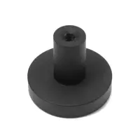 Ручка-кнопка CAPPIO PK325, d=30 мм, цвет черный, 8 шт.