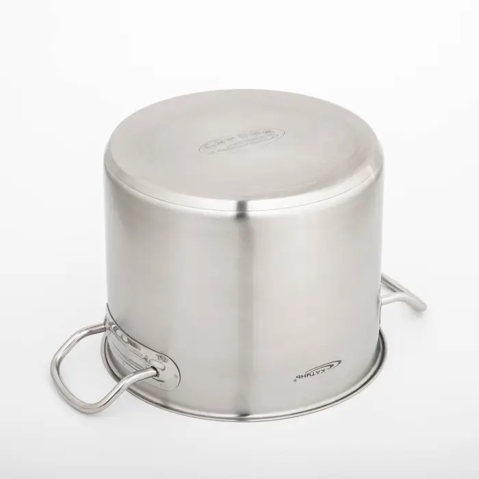 Кастрюля Катунь &laquo;Общепит&raquo;, 7 л, d=22 см, с крышкой, капсульное дно, индукция, нержавеющая сталь, хромированная