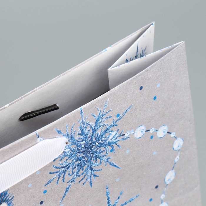 Пакет подарочный новогодний крафтовый вертикальный «С Новым годом», M 26 х 30 х 9 см, Новый год Пакет подарочный новогодний крафтовый вертикальный «С Новым годом», M 26 х 30 х 9 см, Новый год