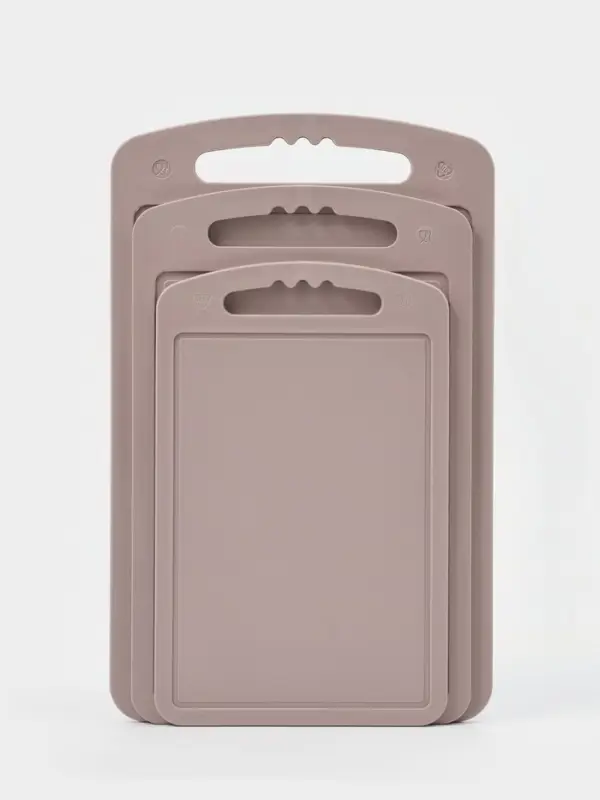 Набор разделочных досок Martika, пластик, 3 шт.: 24&times;15 см, 28&times;18 см, 32&times;20 см, МИКС