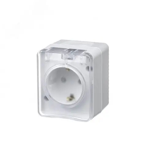 AtlasDesign Profi54 розетка с заземлением со шторками IP54 16А 250B, БЕЛЫЙ, Россия