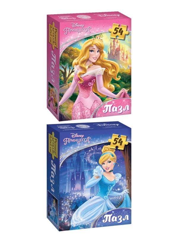 Большой набор пазлов для девочек "Принцессы", 10 в 1