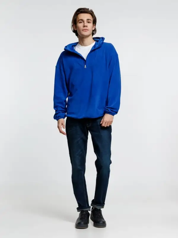 Анорак флисовый унисекс Fliska, ярко-синий, размер XS/S Анорак флисовый унисекс Fliska, ярко-синий, размер XS/S