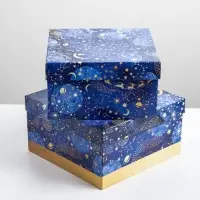 Набор подарочных коробок 5 в 1 &laquo;С новым годом&raquo;, 14&times;14&times;8 - 22&times;22&times;12 см