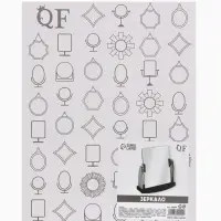 Зеркало настольное, прямоугольное, 13&times;16 см, (11.5&times;14.5 см), цвет серебряный