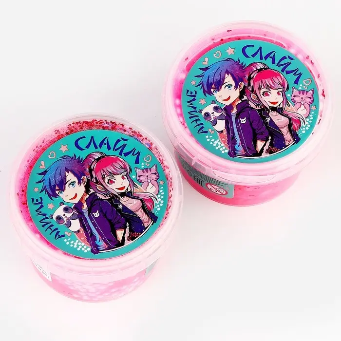 Слайм «Прихлоп. Пират. Аниме» 100 г, розовый перл