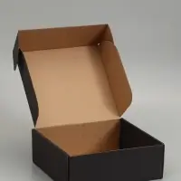 Коробка самосборная, черная, 26 х 24 х 10 см