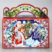 Подарочная новогодняя коробка &laquo;На Катке&raquo; 20&times;12&times;19 см