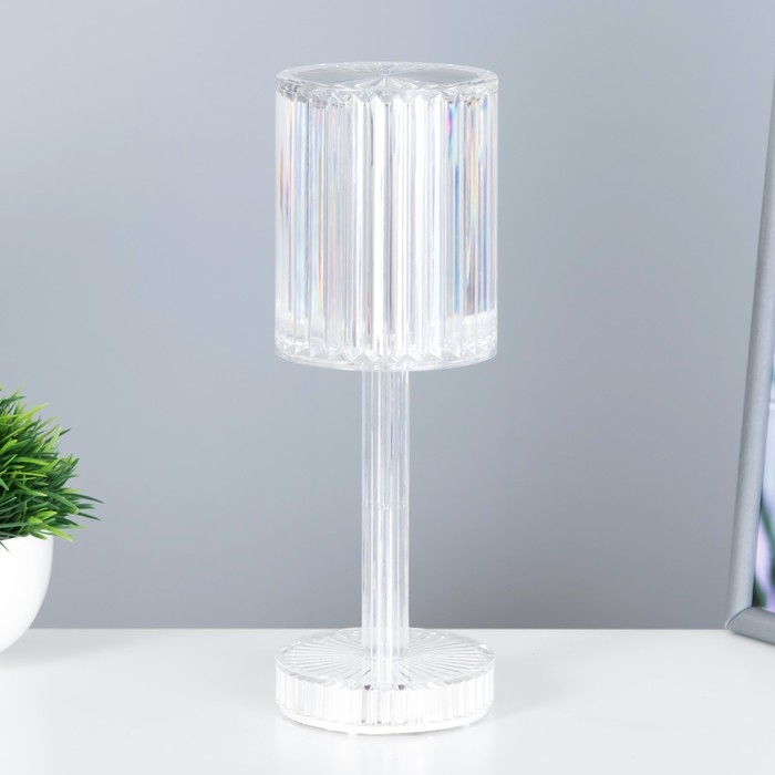 Настольная лампа с ПДУ Настольная лампа с ПДУ "Джус" LED 16 цветов RGB USB 8,5x8,5x25 см RISALUX