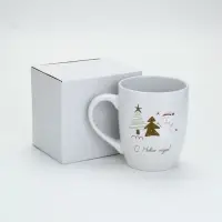 Кружка чайная новогодняя «С новым годом!», белая, 690 мл Кружка чайная новогодняя «С новым годом!», белая, 690 мл