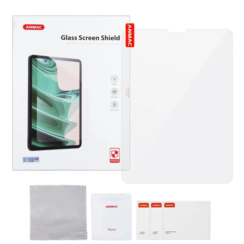 Защитное стекло для iPad Pro 11 (2018/2020/2021/2022)/Air 4 10.9 (2020)/Air 5 10.9 (22) 0.3mm 2.5D ANMAC