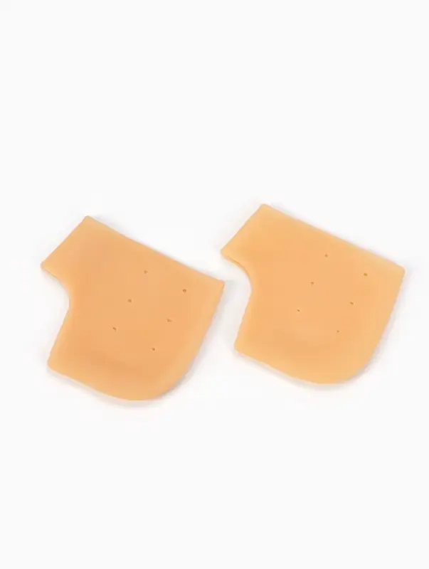 Носочки для педикюра, силиконовые, с перфорацией, универсальный размер, 10&times;10.5 см, бежевые