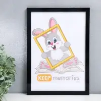 Фоторамка для фото 21&times;30 см Keep memories &laquo;Формат&raquo;, графит, пластик, (пластиковый экран)