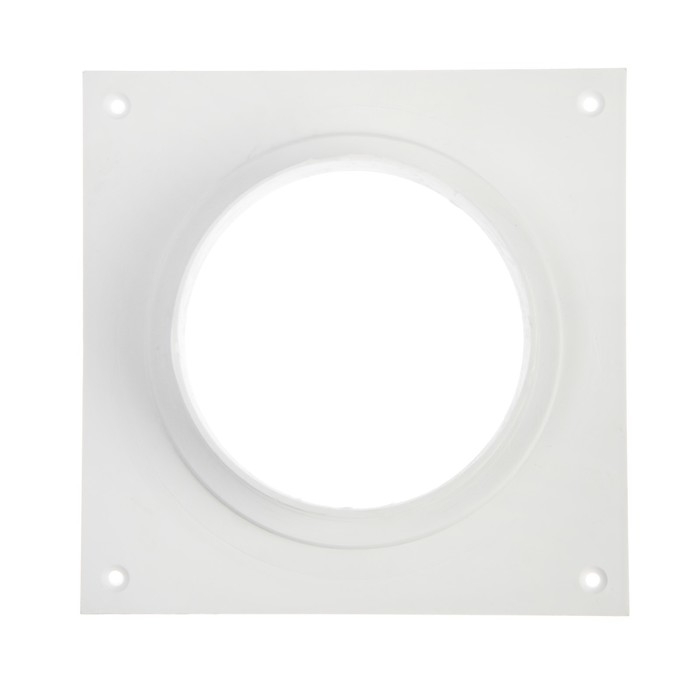 Площадка торцевая ZEIN, 150х150 мм, d=100 мм, с фланцем Площадка торцевая ZEIN, 150х150 мм, d=100 мм, с фланцем