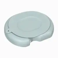 Силиконовая тарелка секционная детская, серая