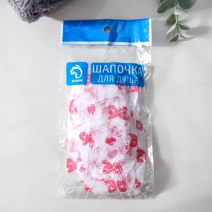 Шапочка для душа Доляна, цвет МИКС Шапочка для душа Доляна, цвет МИКС