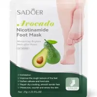 Отшелушивающая маска-носки для ног Sadoer, авокадо, 35 г