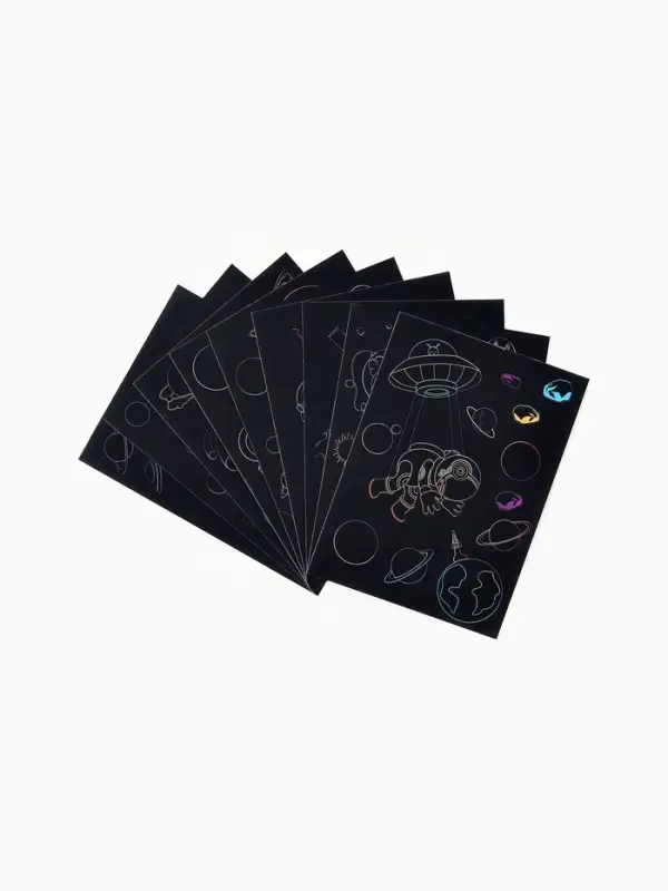 Гравюра блокнот "Космос", 9 листов, штихель