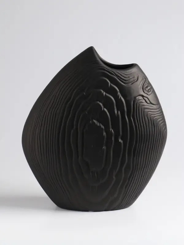 Ваза «Бего», 24×21 см, керамика, чёрная Ваза «Бего», 24×21 см, керамика, чёрная