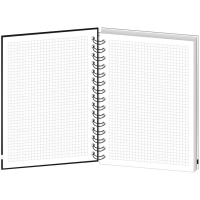 Бизнес-тетрадь All Right А5,120л, 148х205, 1 разд, BRIGHT, белая, 0015