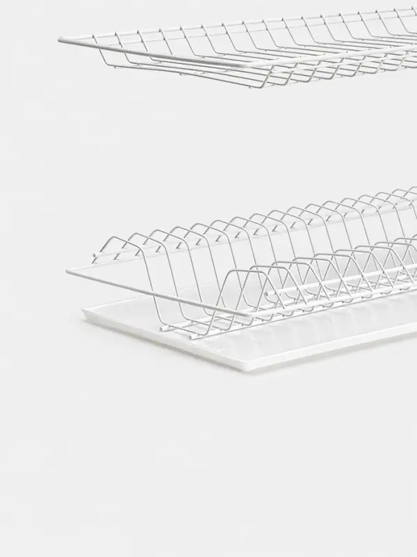 Сушилка для посуды с поддоном для шкафа 50 см, 46.5&times;25.6 см, белая