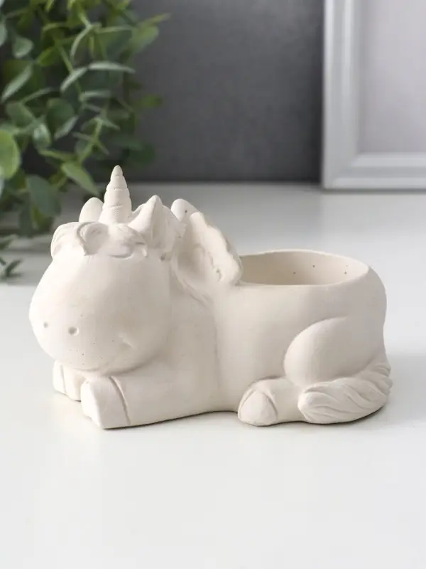 Подставка под мелочей «Единорог», 8×12×9 см, натуральный