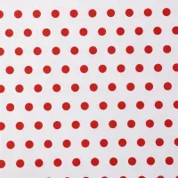 Бумага упаковочная крафт белый "Бисер красный", 0,68 х 10 &plusmn;5% м, 50 г