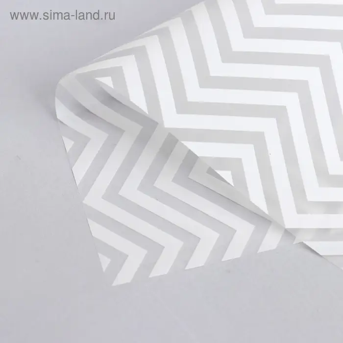 Плёнка матовая с рисунком Плёнка матовая с рисунком "Волна", цвет белый, 57 х 57 см