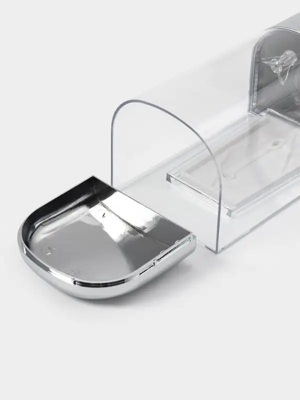 Диспенсер механический для антисептика и жидкого мыла, 500 мл, серебристый