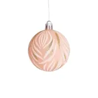 Ёлочные игрушки &laquo;Морозная росшивь&raquo;, шары новогодние, d=5.5 см, набор 9 шт., штрихи, МИКС