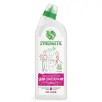 Чистящее средство Synergetic, гель, для сантехники, без хлора, 1 л