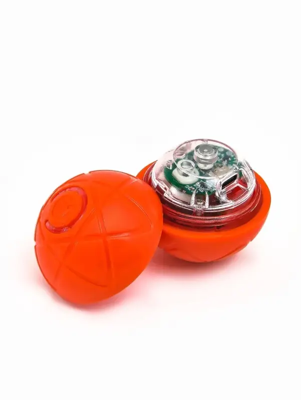 Интерактивная игрушка для собак &laquo;Гравитационный мяч&raquo;, 5.5 см, оранжевая