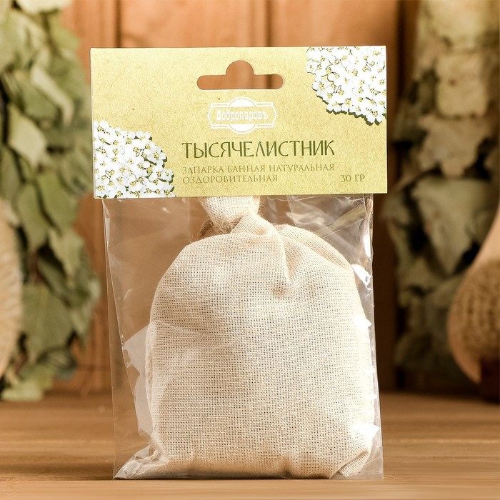Запарка для бани натуральная Запарка для бани натуральная "Тысячелистник" 30 гр