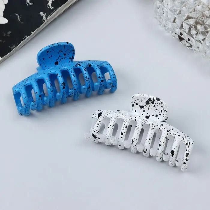 Краб для волос Краб для волос "Флоранс" прямой, 6,5 см, микс