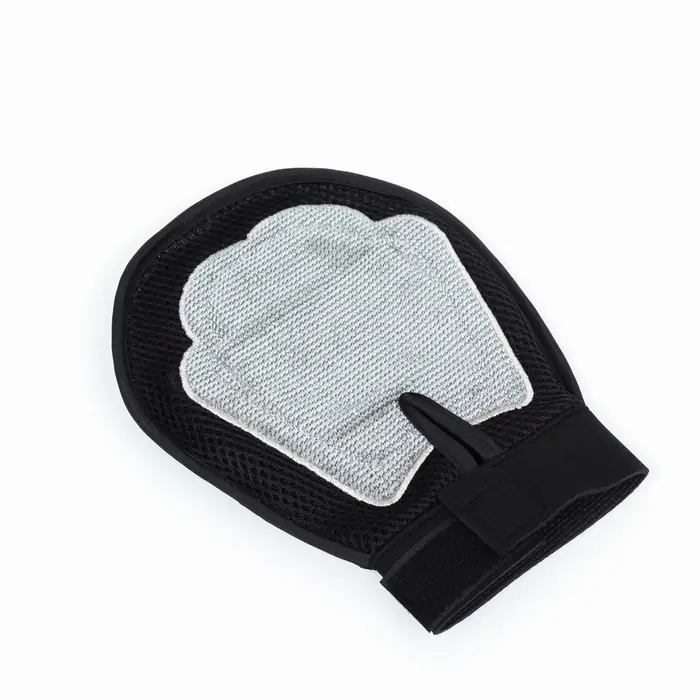 Рукавица для вычёсывания шерсти, двусторонняя, на правую и левую руку, цвет МИКС