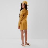 Платье детское MINAKU: Cotton collection цвет горчица, рост 146