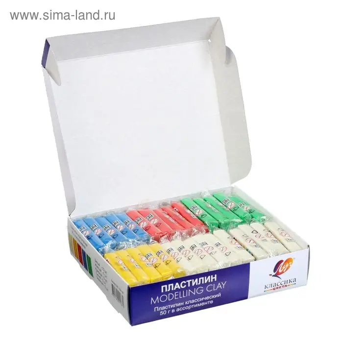 Пластилин 50 г Пластилин 50 г "Классика", микс