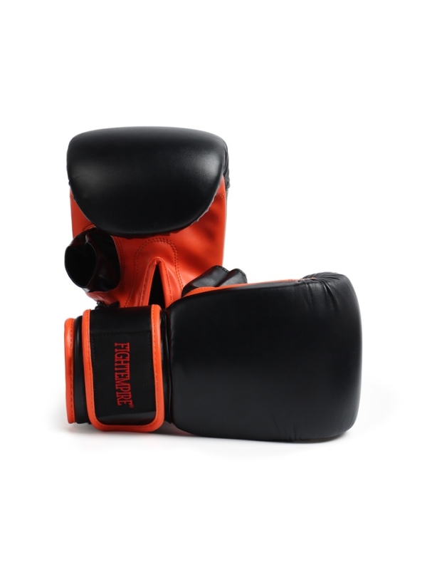 Перчатки снарядные FIGHT EMPIRE, MEXIMA, чёрно-оранжевые, размер L