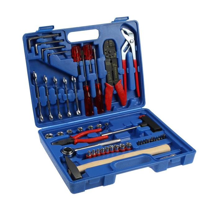 Набор инструментов в кейсе ТУНДРА, универсальный, 47 предметов Набор инструментов в кейсе ТУНДРА, универсальный, 47 предметов