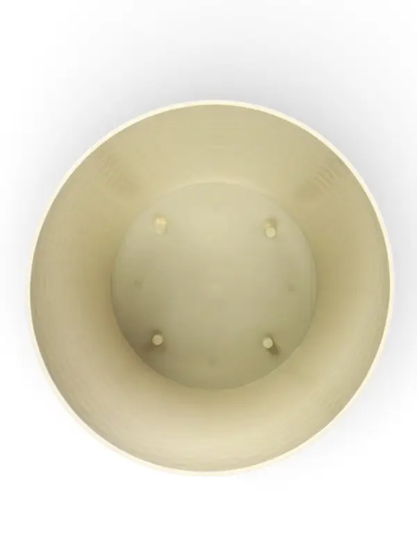 Горшок для цветов с поддоном &laquo;Ротанг&raquo;, 4.7 л, d=15 см, h=14 см, пластиковый, белый