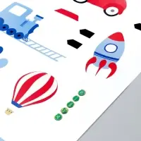 Ростомер - наклейка интерьерная цветная &laquo;Ехать, плыть, лететь&raquo;, пластик, 60&times;90 см