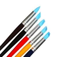 Набор кистей для рисования, 5 штук, круглые, латекс, большие, МИКС