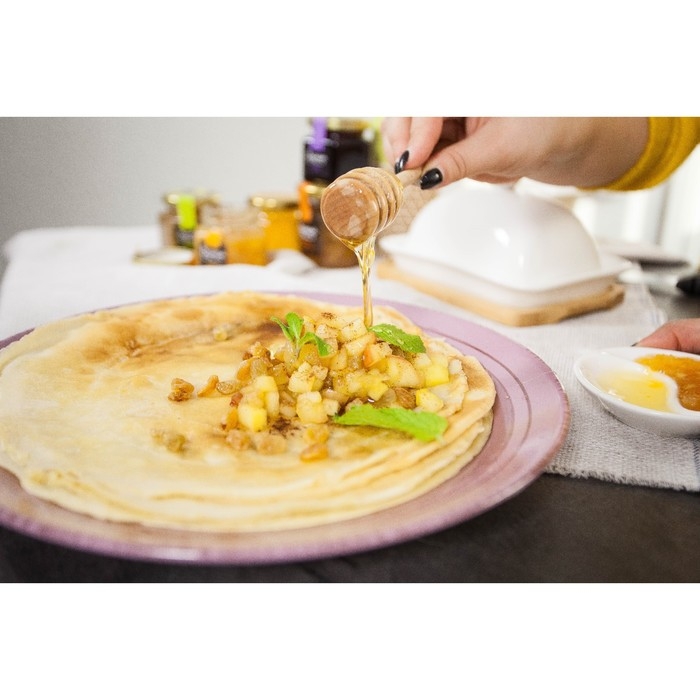 Ложка деревянная для меда из алтайской березы, 20 см Ложка деревянная для меда из алтайской березы, 20 см