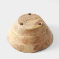 Салатник &laquo;Желтые и синие цветы&raquo;, 29&times;29&times;11 см, дерево манго