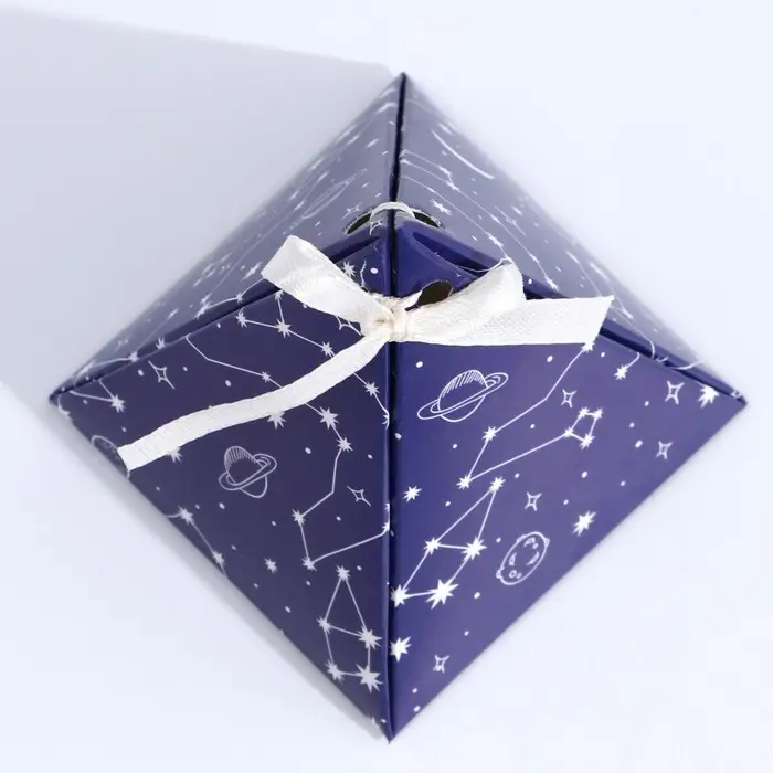 Коробка бонбоньерка, упаковка подарочная, «Космос», 7 х 7 х 7,5 см Коробка бонбоньерка, упаковка подарочная, «Космос», 7 х 7 х 7,5 см