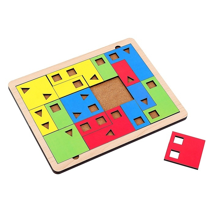 Тетрис с карточками, однотонные детали Тетрис с карточками, однотонные детали