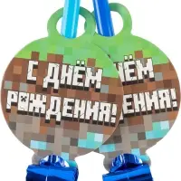 Карнавальные язычки &laquo;Пиксели&raquo;, 11 см, 6 шт.