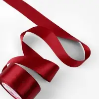 Лента атласная, 40 мм, 23&plusmn;1 м, бордовая №48