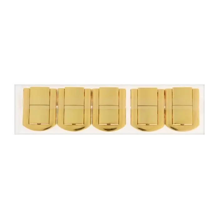 Замок-защелка на ящик ZM01, 3.2×2.5 см, цвет золото